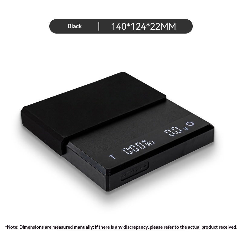 Rechargeable Smart Coffee Scale – Black