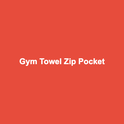 Gym Towel with Zip Pocket (2 Pack)