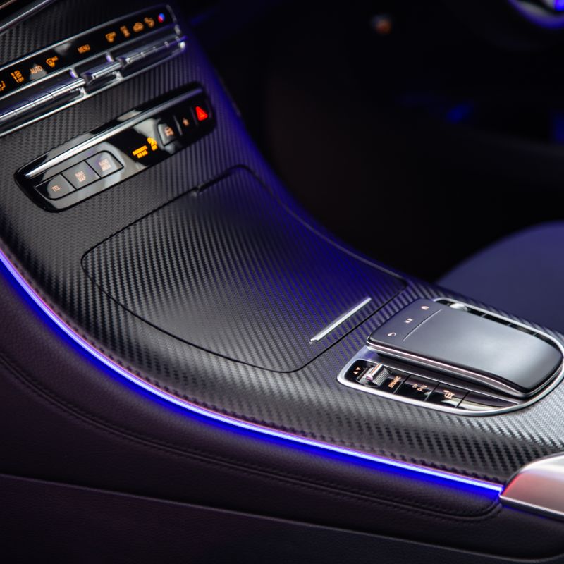 LED Car Interior Ambient Lights - USB Powered RGB Strip with Remote